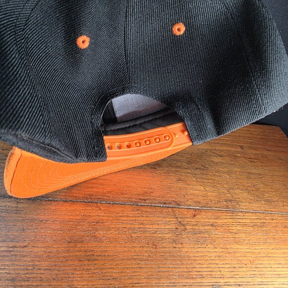 Baseball Cap Orange and Black Excellent Condition - Picture 2 of 4